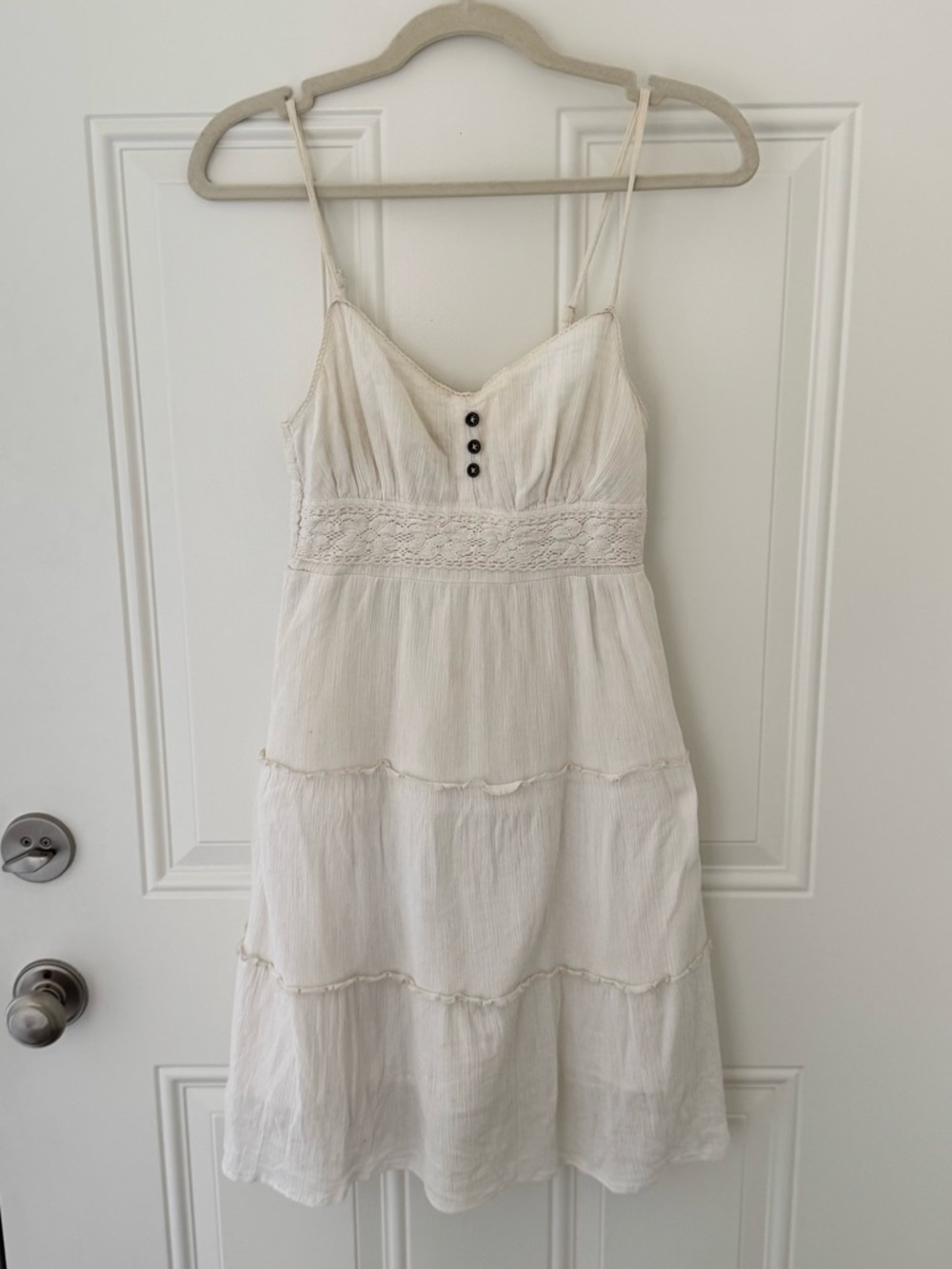 MUDD boho cream/off-white coloured sundress size S